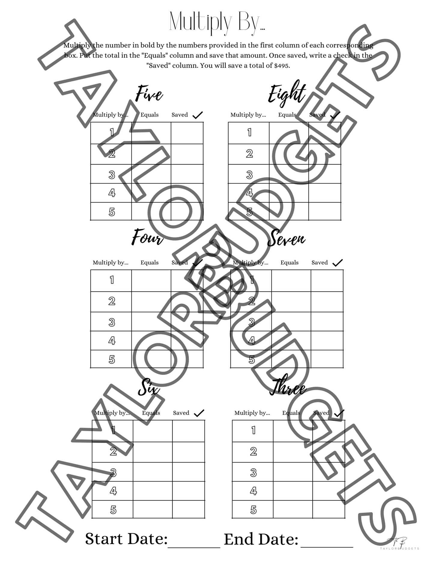 Individual Savings Challenges: Level 1