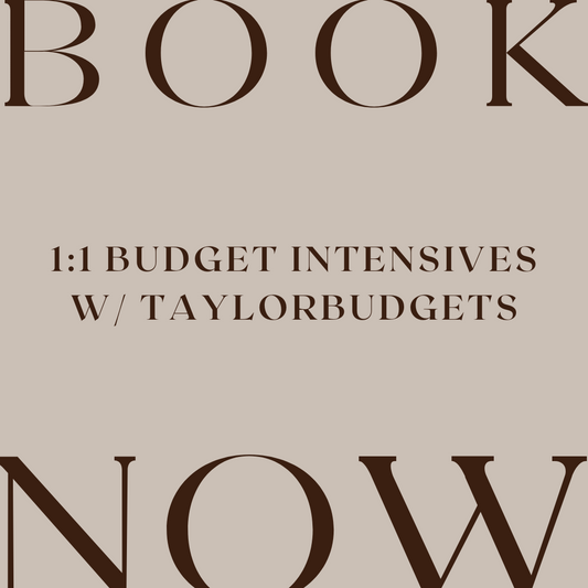 90 Minute 1:1 Budget Intensive